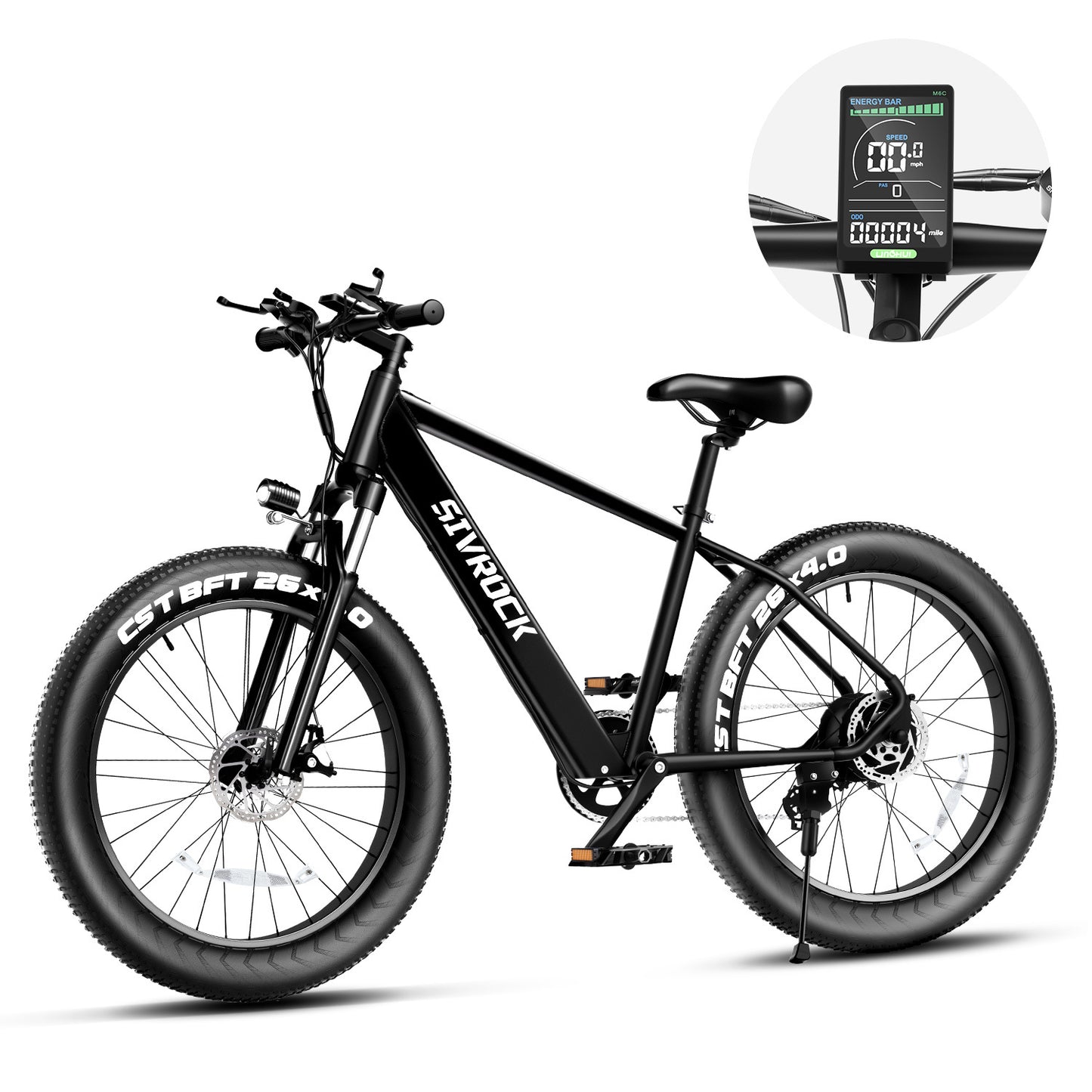 26 inch Fat Tire Electric Mountain Bicycle, 1000W Motor 48V 15Ah Ebike (US Market)