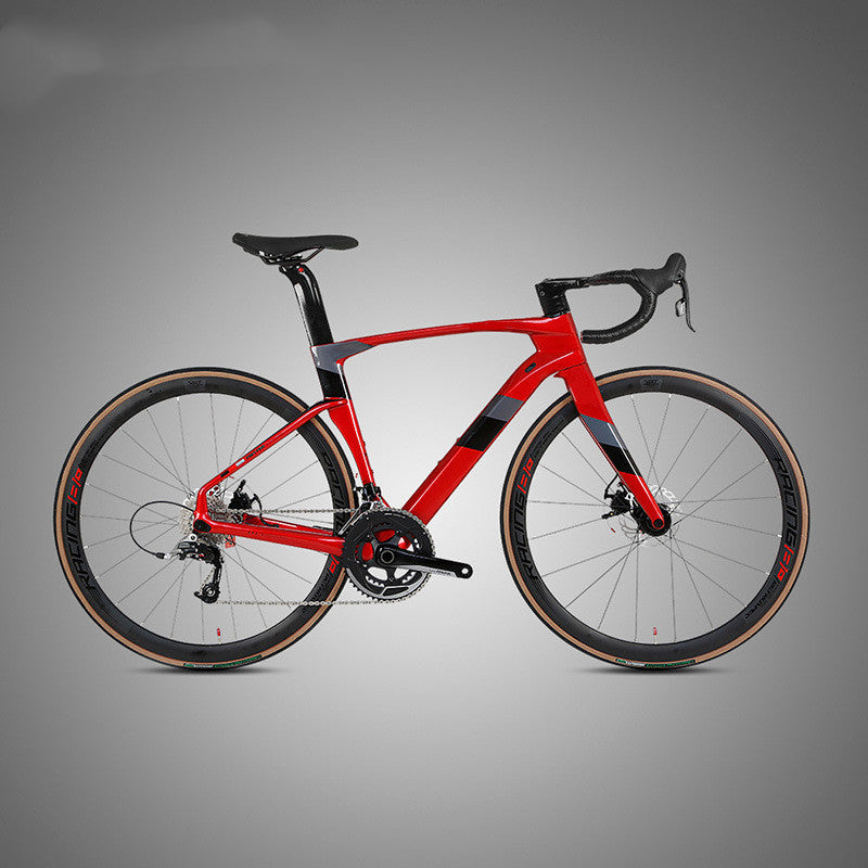 Carbon fiber road bike with Disc Brakes