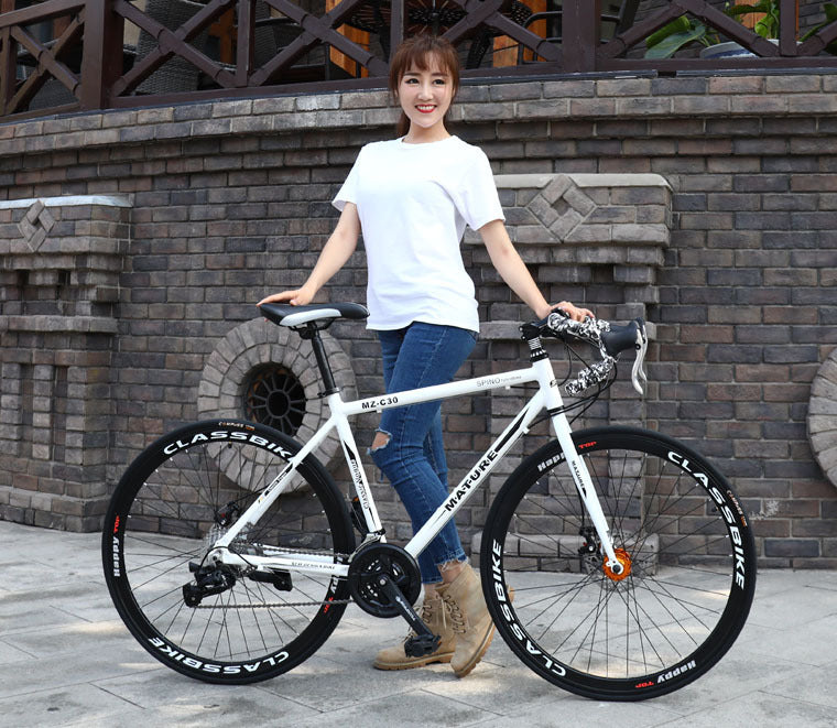 Aluminum Alloy Road Bike 21 Speed Double Disc Brake