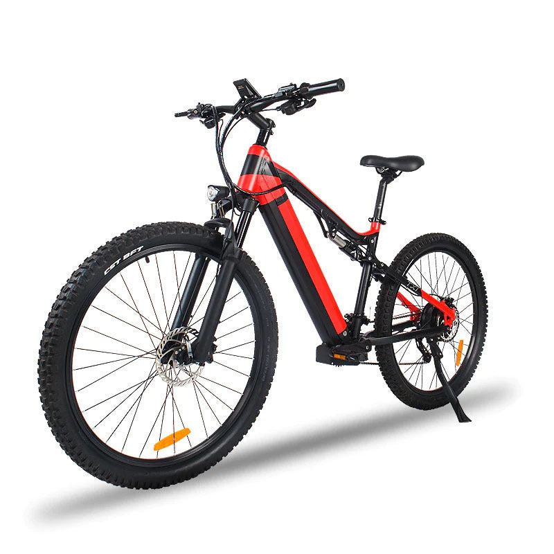 Red 500W Electric Ebike - 27.5 Inch Electric Mountain Bicycle 48V 27 Speed 
(US Market)